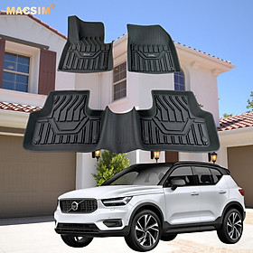 Thảm lót sàn xe ô tô Volvo XC60-tới nay, Nhãn hiệu Macsim  chất liệu nhựa TPE đúc khuôn cao cấp.