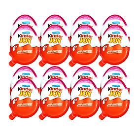 Lốc 24 quả Trứng Chocolate Kinder Joy For Girls 20gr (Kèm đồ chơi bé gái)