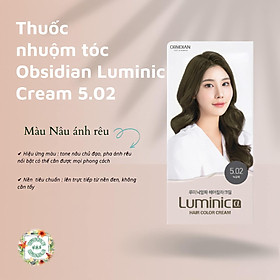 KEM NHUỘM DƯỠNG TÓC PHỦ BẠC HÀN QUỐC NHẬP KHẨU OBSIDIAN LUMINIC & HAIR COLOUR CREAM