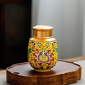 Mua Hũ Trà Hoàng gia mini vàng