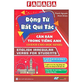 Sách - Động Từ Bất Qui Tắc Căn Bản Trong Tiếng Anh