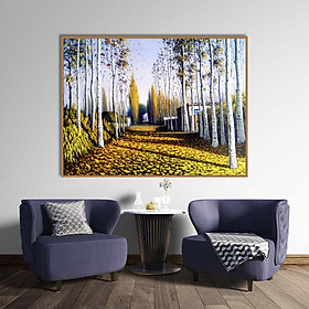 Mua Tranh canvas phong cách sơn dầu - Phong cảnh Con đường mùa thu - PC041