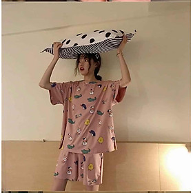 Đồ bộ nữ, mặc nhà họa tiết hoạt hình siêu dễ thương