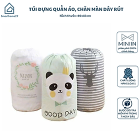 Túi Đựng Quần Áo, Chăn Màn Chống Thấm, Dây Rút Tiết Kiệm Không Gian GIAO MÀU NGẪU NHIÊN - HÀNG CHÍNH HÃNG MINIIN