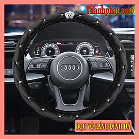 Bọc vô lăng tay lái ô tô xe hơi cao cấp đính đá gắn vương miện