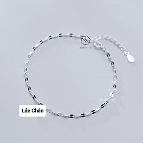 Lắc chân bạc lá bản dẹp máy sáng  YN JEWELRY