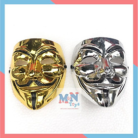 Mặt nạ Hacker mặt nạ Anonymous hàng đẹp loại 1 vàng - bạc hóa trang Trung thu ,Halloween