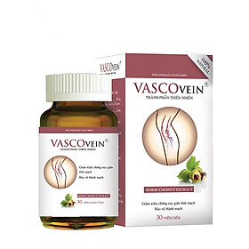 Viên Uống Hỗ Trợ Điều Trị Và Phòng Ngừa Suy Giãn Tĩnh Mạch Vascovein (Hộp 30 viên)