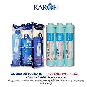 Mua Bộ lõi lọc nước Karofi 123 Smax Pro và cụm hiệu suất cao Hp6.2  - Hàng chính hãng