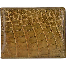Ví Nam Da Cá Sấu Gai Bụng Huy Hoàng HT2252 (12.5 x 10 cm) - Rêu