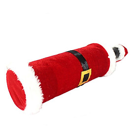 Vỏ Trang Trí Chai Rựợu Bằng Vải Hình Ông Già Noel (2 Mảnh)