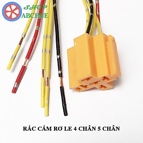 Mua Rắc Cắm Rơ Le 4 Chân 5 Chân Màu Vàng Cam