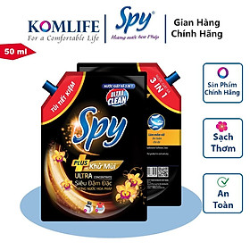 Túi Nước giặt xả  PSY Ultra Clean Plus 1,5 kg dòng 2 trong 1 khử mùi hôi Sạch sâu, Thơm lâu, Diệt khuẩn