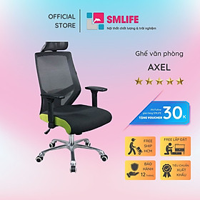 Ghế xoay văn phòng cao cấp có tựa đầu SMLIFE Axel