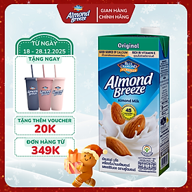 Thùng Sữa Hạt Hạnh Nhân ALMOND BREEZE Nguyên Chất 946ml x 12 hộp