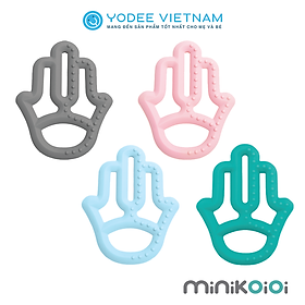 MinikOiOi Gặm nướu bàn tay bằng silicone cao cấp giúp giảm đau và ngứa nướu cho bé