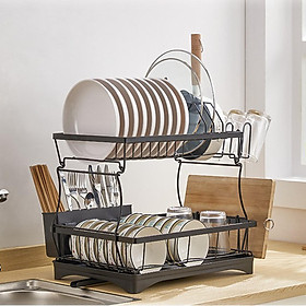Dish Drying Rack with Drainboard Dish Drainer Organizer Rack for Home Pantry