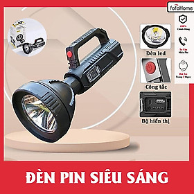 Đèn Pin Cầm Tay Siêu Sáng Chiếu Xa 500m Chống Nước Tuyệt Đối