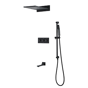 Sen tắm âm tường nóng lạnh mầu đen FAHKLER HI05024A