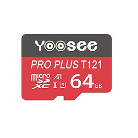 Mua Thẻ nhớ microSDHC Yoosee Pro Plus 64GB A1 U3 4K R95MB/s W45MB/s (Đỏ) - chuyên camera và điện thoại - Hàng nhập khẩu