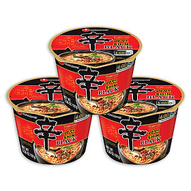 Combo 3 Tô Mì Shin Ramyun Black Nongshim Hàn Quốc (101g/tô)