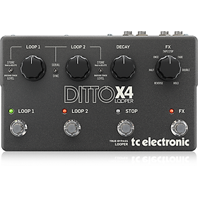TC ELECTRONIC Guitar Stompboxes Ditto x4 Looper- Hàng Chính Hãng
