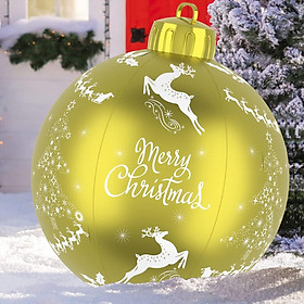 Bóng Giáng sinh 60cm, trang trí bóng Giáng sinh khổng lồ, trang trí bóng Giáng sinh khổng lồ, trang trí Giáng sinh bên ngoài PVC, bóng Giáng sinh bơm hơi, Giáng sinh bên ngoài trong trang trí PVC