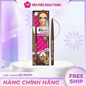 Bút Chì Sáp Kẻ Lông Mày Không Lem Trôi Lõi Siêu Mịn Màu Nâu Tự Nhiên Kissme Heroine Make Quick Eyeliner