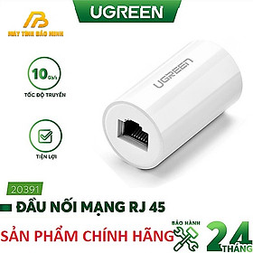 Đầu nối mạng Lan Ugreen 20391 chuẩn RJ45 màu trắng cao cấp - Hàng Chính Hãng