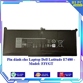 Pin dành cho Laptop Dell Latitude E7480 - Model: F3YGT - Hàng Nhập Khẩu 