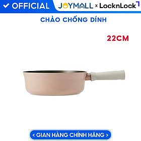 Mua Chảo nhôm Lock&Lock chống dính Suit IH 22cm CSU1225PIK - Hàng chính hãng  dùng được bếp từ  tay cầm êm  dẫn nhiệt nhanh - JoyMall