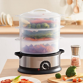 Mua Nồi hấp thực phẩm 3 tầng đa năng dùng hấp thực phẩm giữ nguyên hương vị thức ăn