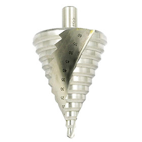 HSS 6mm-60mm/0.23inch-2.36inch Metric Spiral Groove Step Drill Bit,13mm/0.51inch