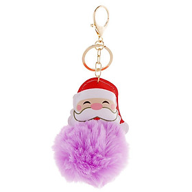 Cute Santa Claus Style Key Chain Keyring Pendant Lady Bag Car Pendant