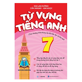 Sách - Từ Vựng Tiếng Anh 7 (Theo Chương Trình Khung Của Bộ Giáo Dục Và Đào Tạo)