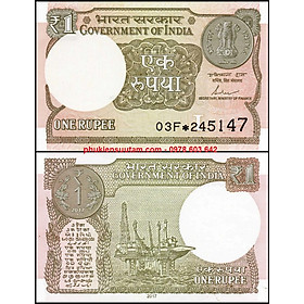 Mua Tiền Châu Á - India - Ấn Độ 1 Rupee 2010 UNC - Sưu tầm Độc Lạ tặng kèm phơi nilon - TT000297