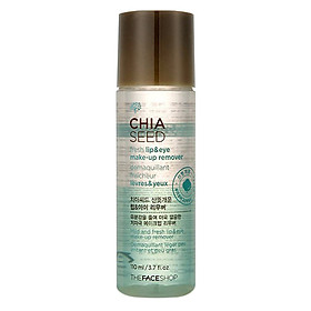 Tẩy Trang Mắt Và Môi The Face Shop Chia Seed Fresh Lip&Eye Make-Up Remover 30400527 (110ml)
