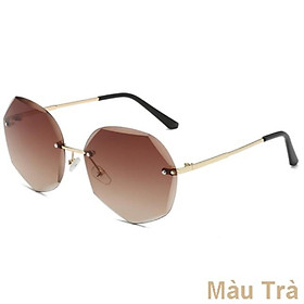 Kính Mát Chống Tia Uv400 Không Viền Cho Nữ