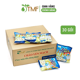 Thùng cháo yến mạch gạo lứt ăn liền - TÂM MINH FOODS (50g x 30 gói)