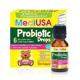 MediUSA Probiotic Drops - Thực Phẩm Chức Năng - Bổ sung lợi khuẩn cho trẻ - Hàng chính hãng