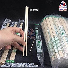 Mua 100 Đũa tre nhật kèm tăm - Đũa tre tách dùng 1 lần có tăm đóng bao OPP