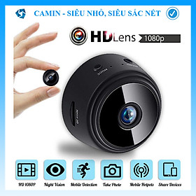 Camera mini siêu nhỏ giám sát A9 FullHD 1080p IP wifi kết nối với điện thoại, có pin