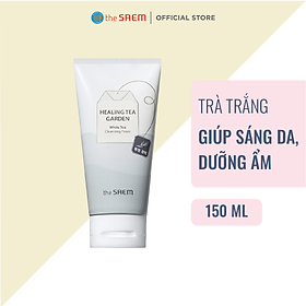 Sữa Rửa Mặt Sáng Da, Dưỡng Ẩm The Saem Healing Tea Garden White Tea Cleansing Foam (150ml)