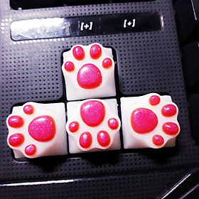 Mua Keycaps trang trí bàn phím cơ chân mèo cute