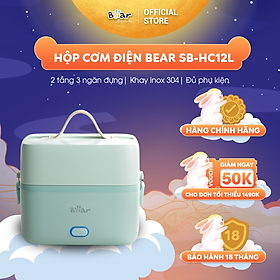 Mua Hộp Cơm Cắm Điện Bear 2 Tầng 3 Ngăn Hâm Nóng Cực Nhanh Inox 304 An Toàn Tuyệt Đối Chống Trào 1 2L SB-HC12L