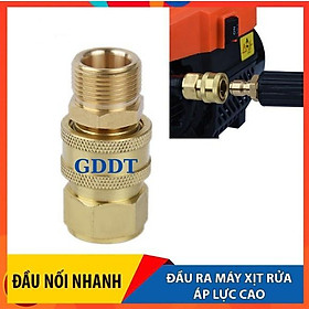 Mua Khớp nối nhanh  Khớp nhanh máy rửa xe ren 22mm  Chống xoắn dây rửa xe (Ren bi 22mm)