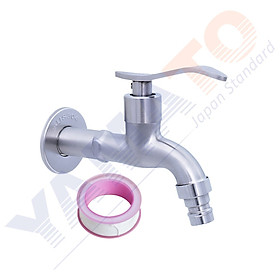Mua Vòi nước | vòi hồ | vòi máy giặt chuẩn Inox 304 YVHI01 cao cấp Yamato – tặng 01 cuộn băng tan