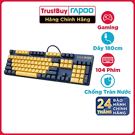 Mua Bàn Phím Gaming Cơ RAPOO Đèn LED 16 Triệu Màu Thiết Kế Cá Tính - V500Pro Yellow Blue - Hàng Chính Hãng