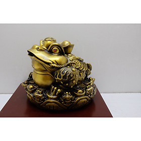 Mua Tượng Cụ Thiềm Thừ Rước Tài Lộc Bằng Đồng Thau Cao 16cm