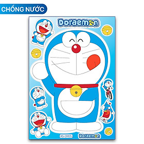 Sticker Doraemon Kích Thước Lớn 13x18.5cm - mẫu 2023 - 1 Tấm Gồm Nhiều Hình Size Khác Nhau Chất Lượng Cao Chống Nước